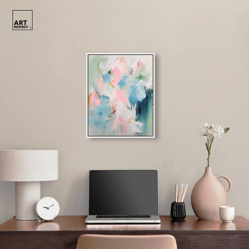 Neon Breeze I Canvas by Art Remedy