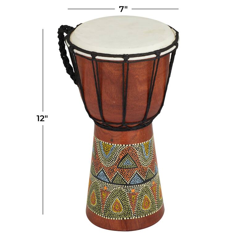 Djembe Drum Inspired Bohemian Sculpture
