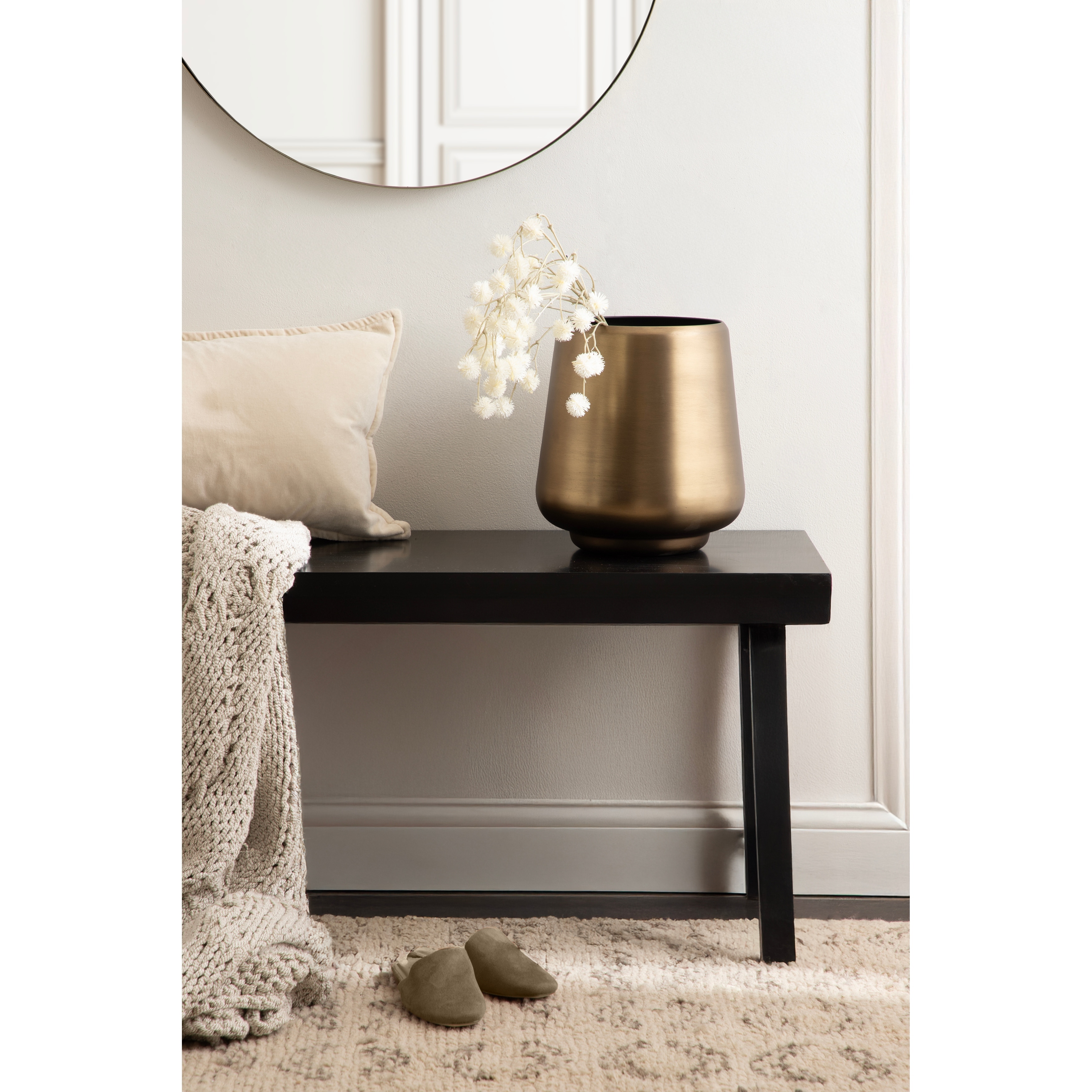 Kate and Laurel Portell Metal Planter