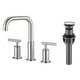 preview thumbnail 27 of 34, Vanityfair 8" Widespread Double Handles Bathroom Sink Faucet with Drain Assembly