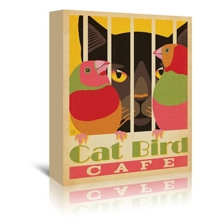 Cat Catbirdcafe by Anderson Design Group Wrapped Canvas - Americanflat ...
