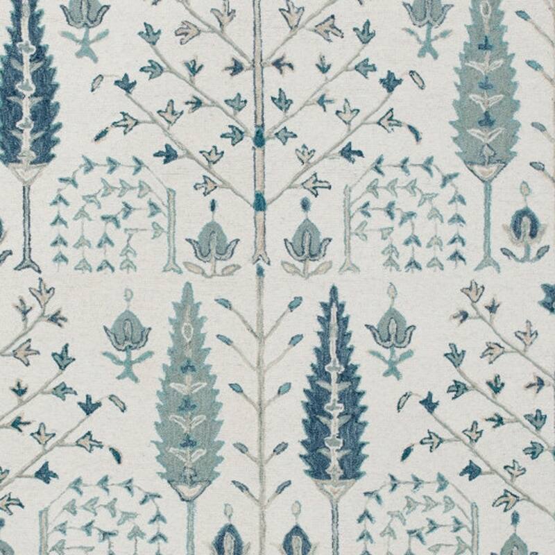 Dahoy Hand Tufted Floral Traditional Area Rug By HomeRoots
