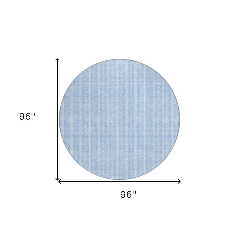 HomeRoots Striped Transitional Rectangle Outdoor Rug