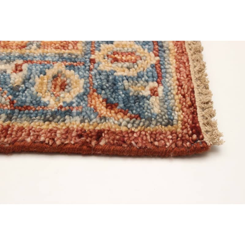 ECARPETGALLERY Hand-knotted Jules Serapi Red Wool Rug - 2'7 x 7'10