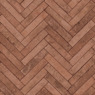 Galerie Wallcoverings Bricks and More Collection Herringbone Brick Matte Finish Vinyl on Non-woven Wallpaper Roll