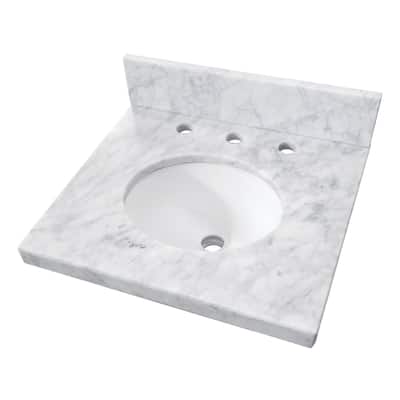 Kingston Brass KVPB1917M38 Edwardian 19" Rectangular Brass, Marble