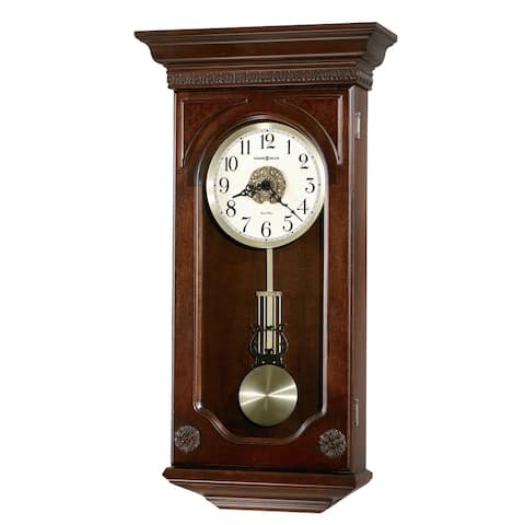 Howard Miller Jasmine Chiming Wall Clock with Pendulum