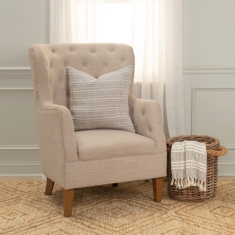 Rizzy Home Transitional Down Filled Pillow - 20" x 20"