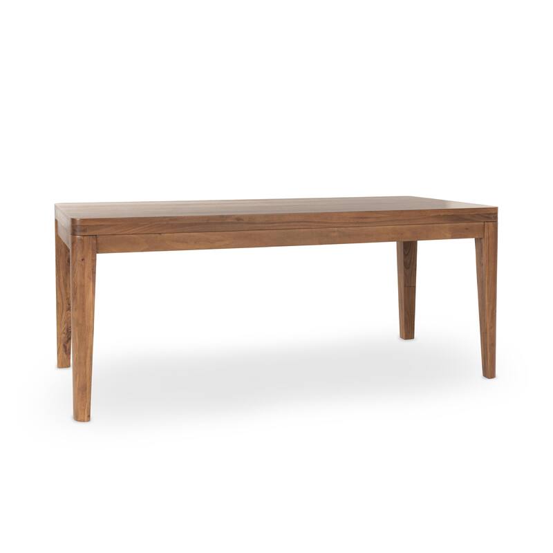 Classic Home Arno 72" Acacia Wood Dining Table in Natural Finish