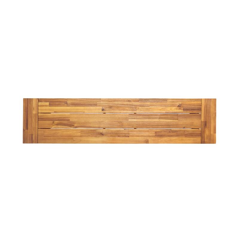 Carlisle Outdoor Acacia Wood Dining Bench by Christopher Knight Home