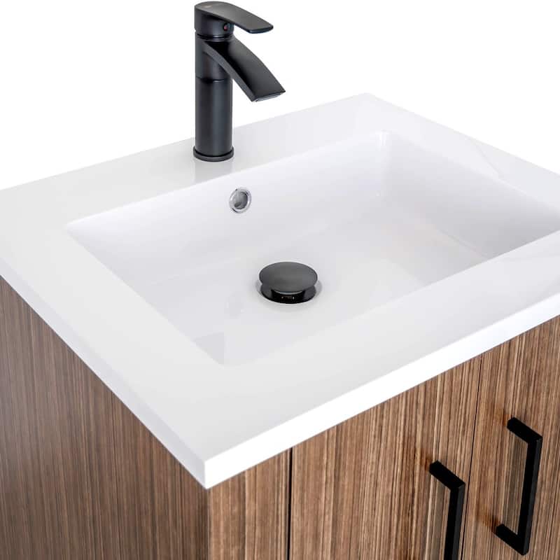 Broadway 24" Single Sink Freestanding Bathroom Vanity Set