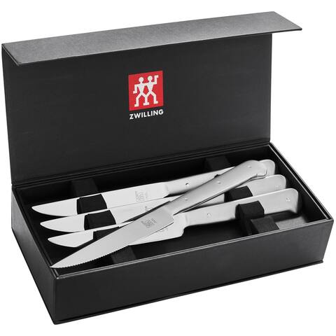 ZWILLING Porterhouse Razor-Sharp Steak Knife Set of 8 with Black Presentation Case, Gift Set - 8-pc