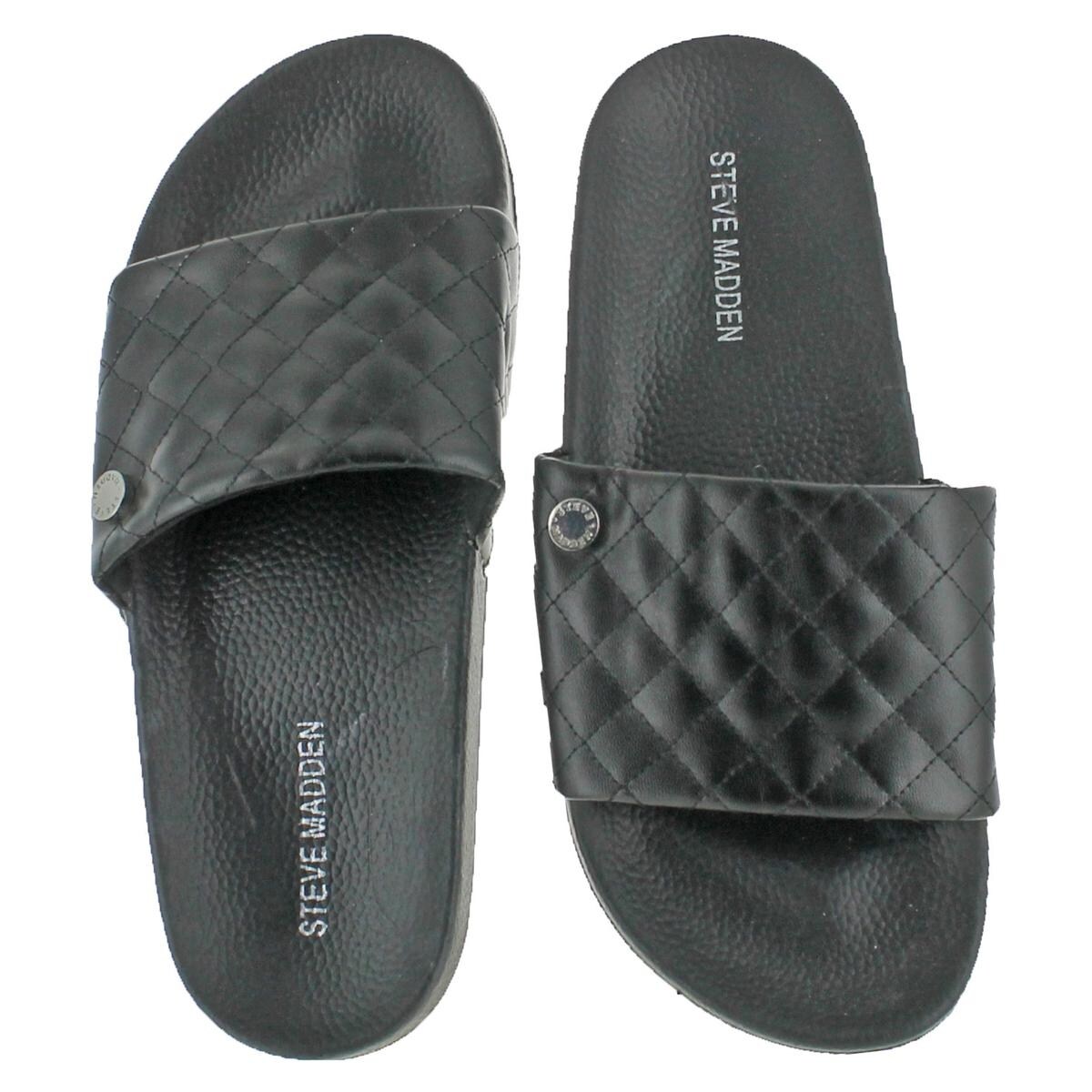 steve madden quilted slides