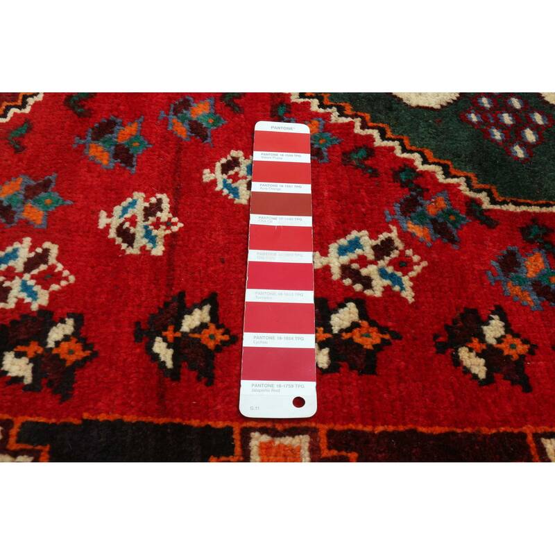 ECARPETGALLERY Hand-knotted Melis Vintage Red Wool Rug - 5'3 x 8'2