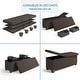 preview thumbnail 82 of 192, Empyrean Tuffted Folding Foot Rest Storage Ottoman Bench with Storage Bins