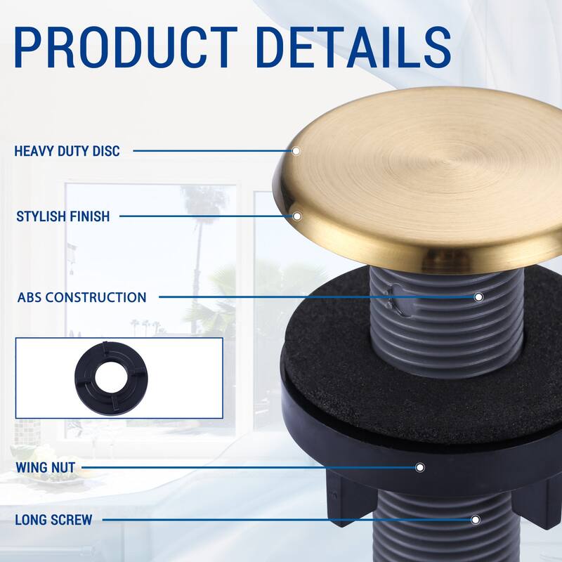 WOWOW 1-3/4 in.Kitchen Sink Hole Cover in Modern