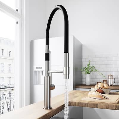 VIGO Norwood Stainless Steel Magnetic Spray Kitchen Faucet
