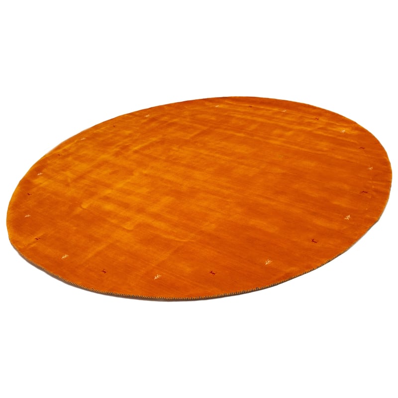 Kashkuli Gabbeh Orange Rug 10'0" x 10'0" - 10'0 x 10'0