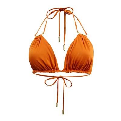 Cult Gaia Women's Riley Bikini Swim Top Separates Swimsuit (S, Spice)