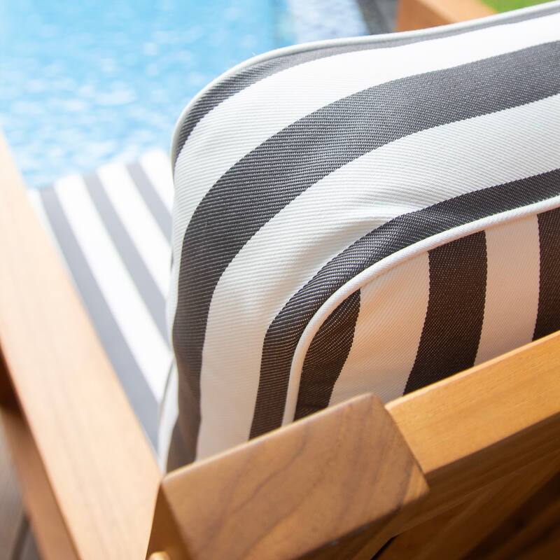 Cambridge Casual Leon 3-Piece Teak Outdoor Rocking Chair Set