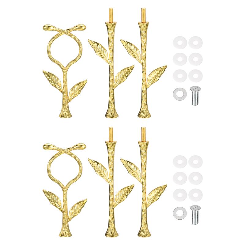 2 Set 3-Tier Cupcake Stand Hardware Fittings for Cake Stand, Vine Gold