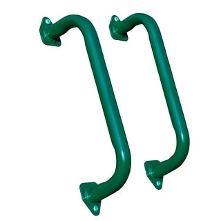 Gorilla Playsets Green 16-Inch Metal Safety Handles (Pair)