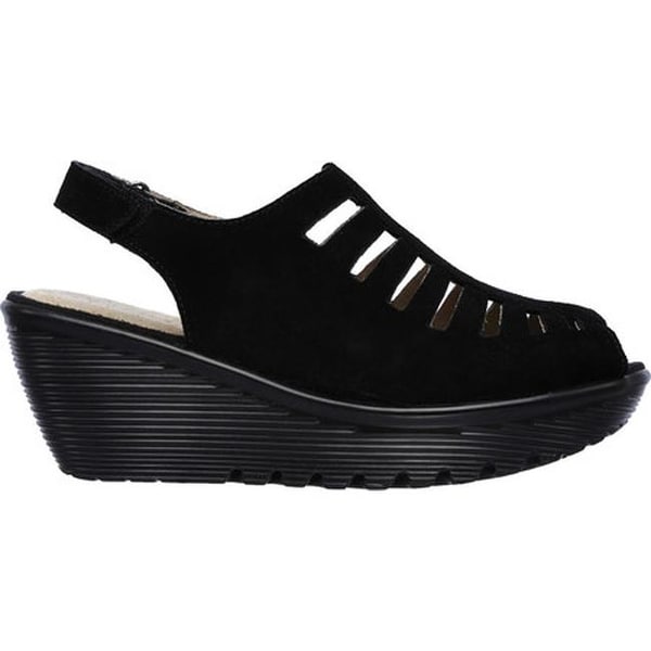 skechers parallel trapezoid platform wedge sandal