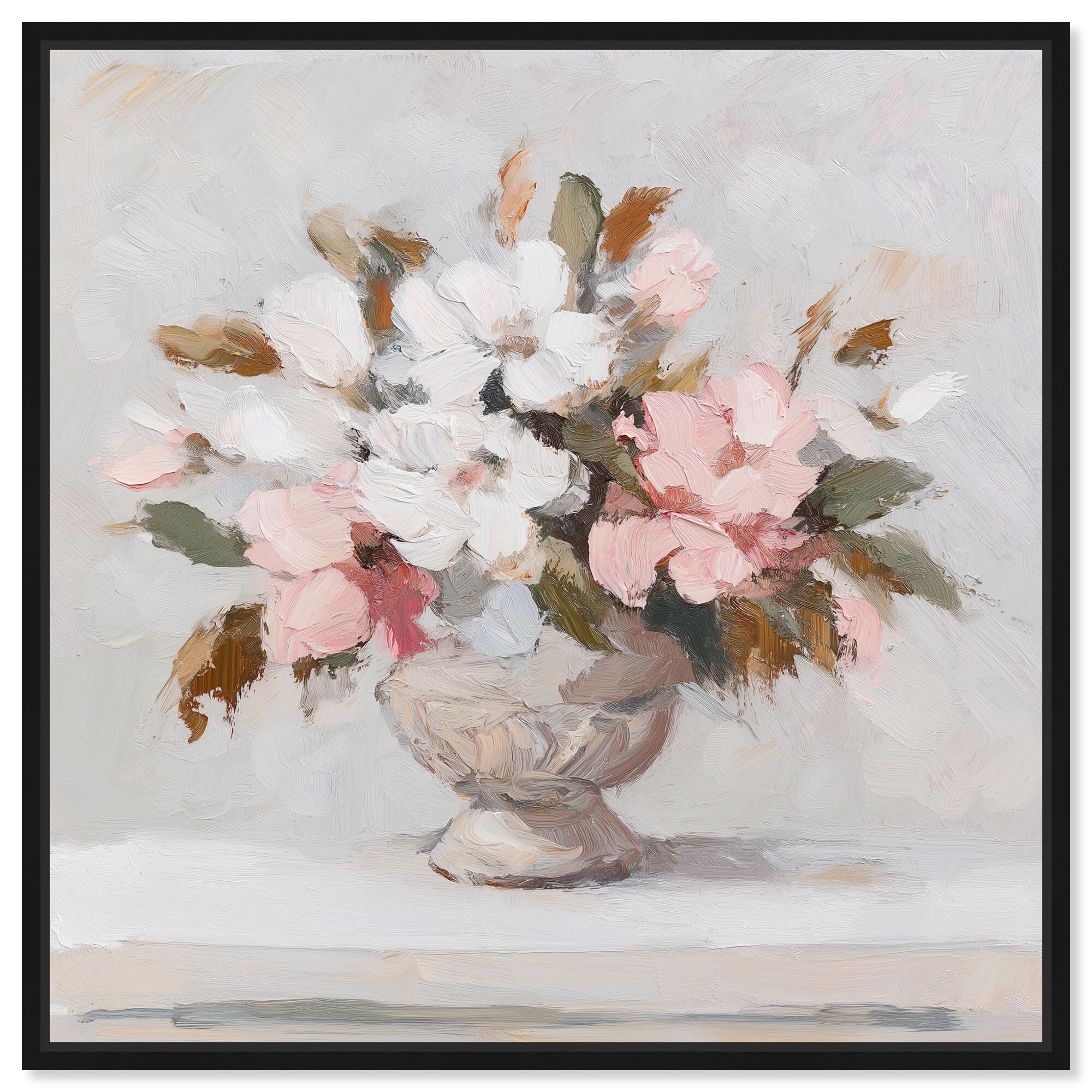 Room Flowers II Botanical Art Framed Canvas Print by Art Remedy