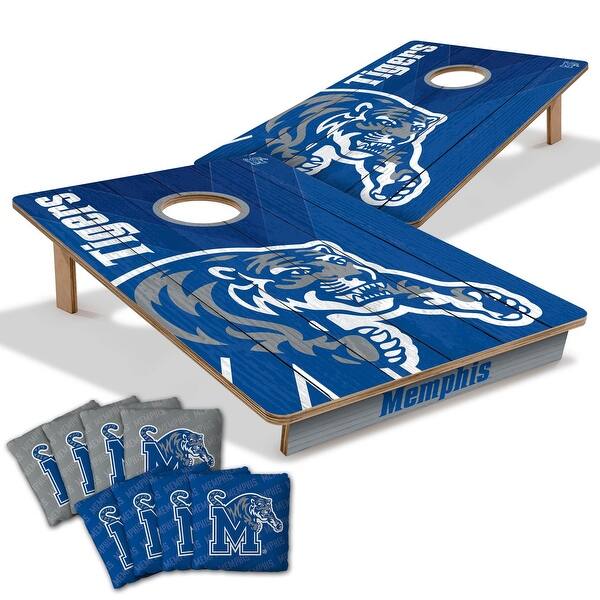 slide 2 of 7, Memphis Tigers NCAA Tailgate Cornhole Board Set Include Carrying Case