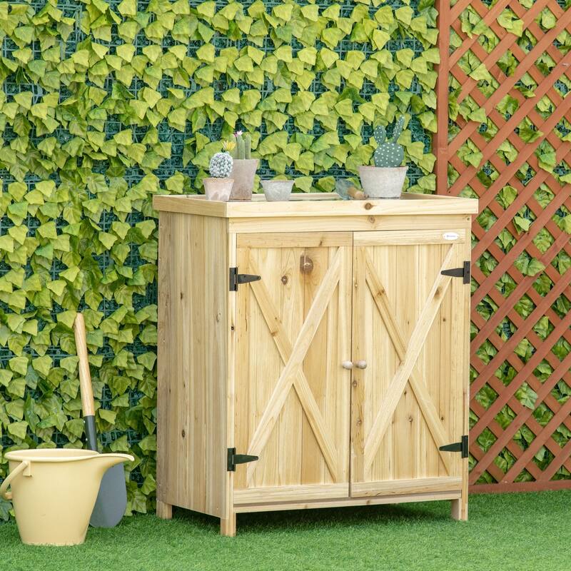 Outsunny Garden Storage Cabinet