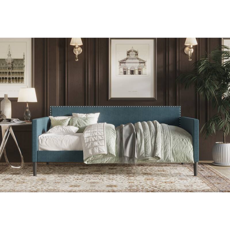 Sutton Upholstered Twin Daybed - Denim Blue