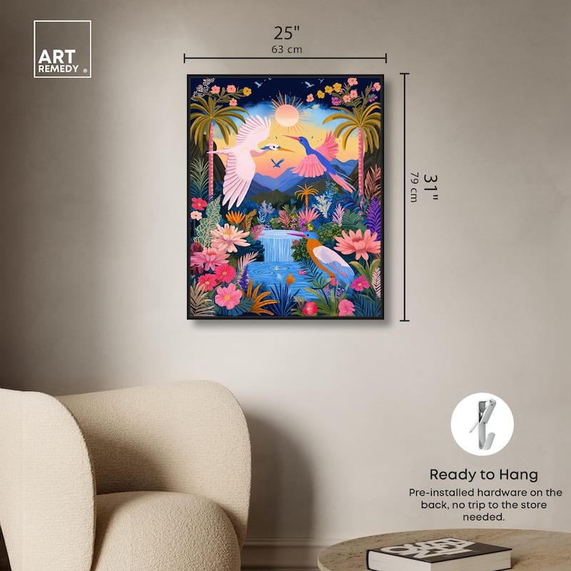 Waterfall Haven Canvas by Art Remedy