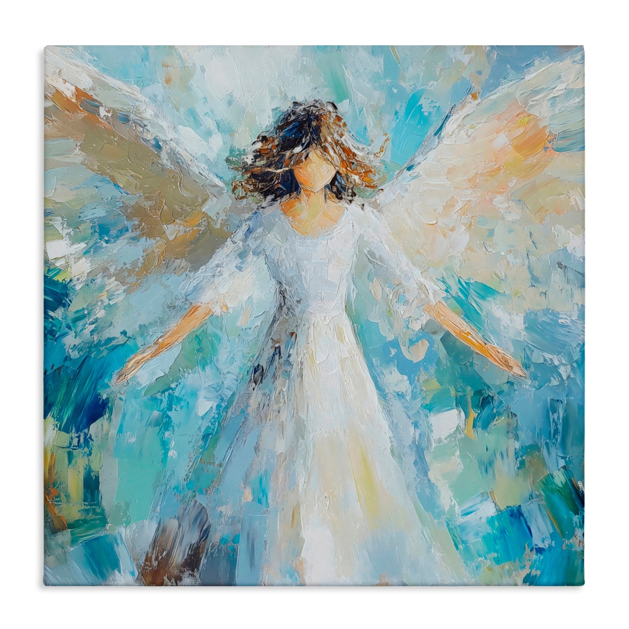 Stupell Flying Glory Angel Canvas Wall Art Design By Petal Prints Design