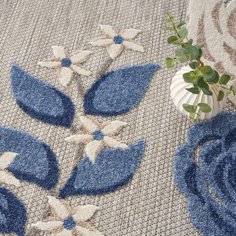 Nourison Aloha Indoor/Outdoor Floral Area Rug
