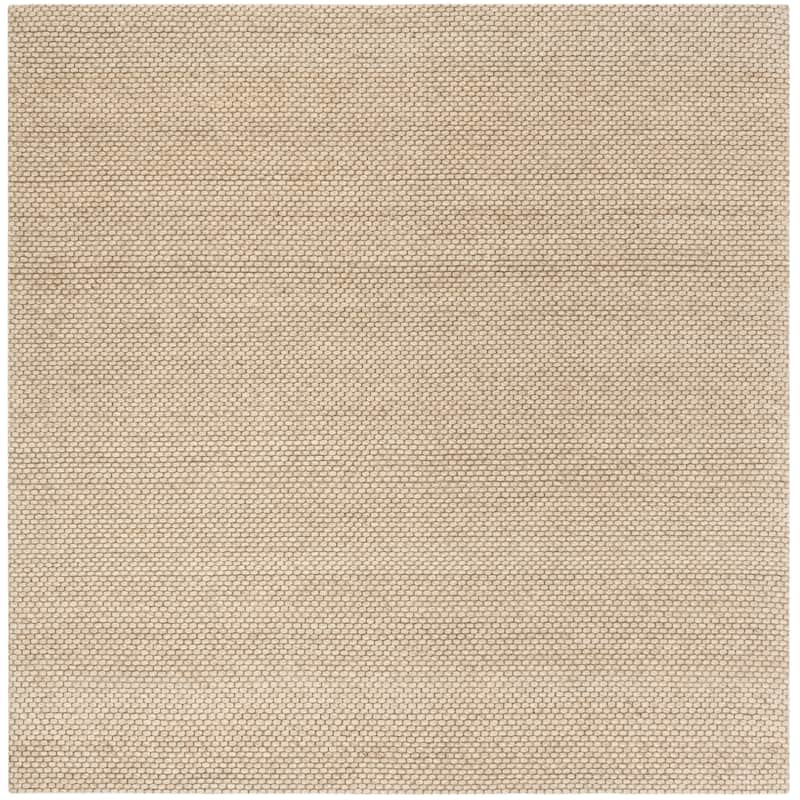 SAFAVIEH Handmade Natura Gerrita Wool Area Rug - 6' Square - Beige