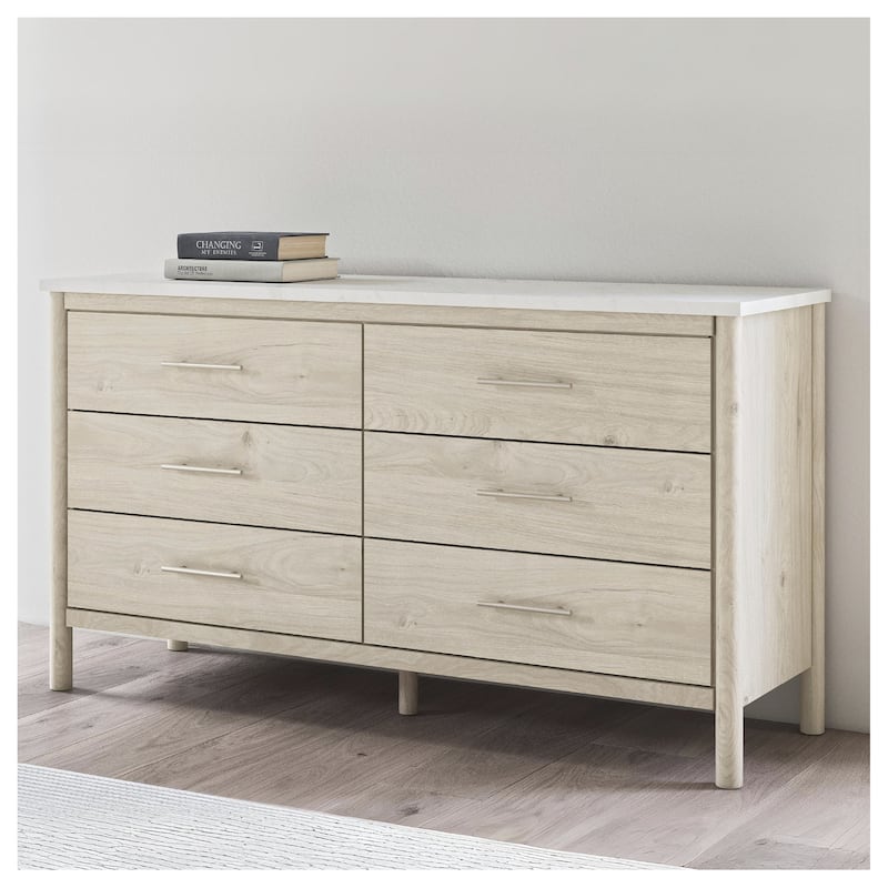 Signature Design by Ashley Cadmori Dresser - White/Beige