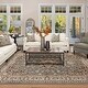 preview thumbnail 24 of 119, Miranda Haus Traditional Oriental Floral Medallion Indoor Area Rug 4' x 6' - Grey