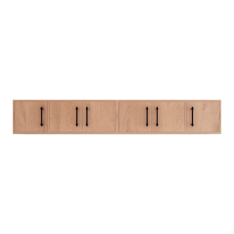 Victoria 84 Inches Top Cabinet Wall-Mounted - Oak Finish - Red Oak