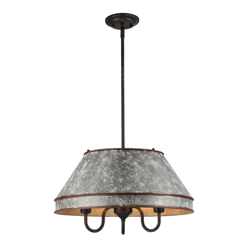 Wry Lighting Jasper 3-light Pendant in Antique Black Iron - 3 Light Pendant