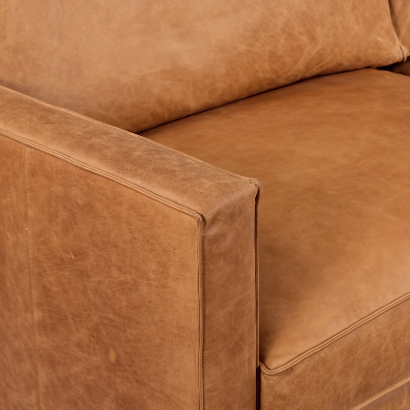 Poly & Bark Mateo 82.5" Sofa - Full Grain Genuine Italian Leather