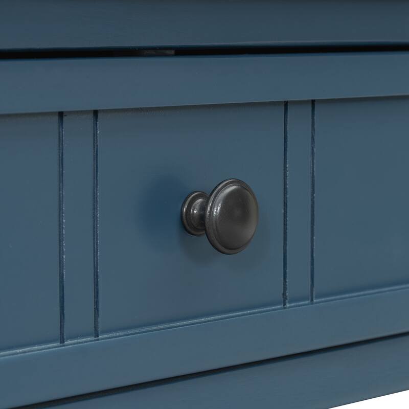 Console Table Traditional Design with Two Drawers and Bottom Shelf