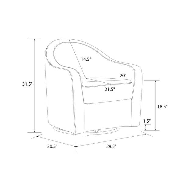 dimension image slide 2 of 3, Little Seeds Gentle Swivel Curved Nursery Chair