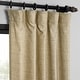 preview thumbnail 10 of 70, Exclusive Fabrics Raw Linen Weave Light Filtering Curtains for Bedroom & Living Room Curtains Pair - 2 Panel Drapes