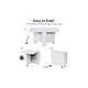 preview thumbnail 10 of 19, Foldable Kitchen Table, Rolling Wood Folding Dining Table on Wheels for Small Spaces