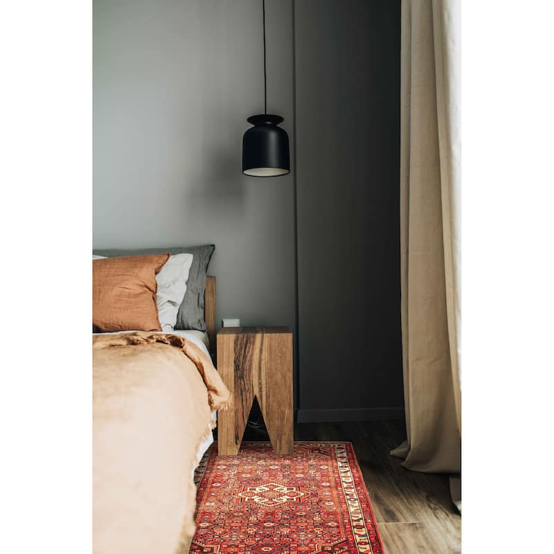 ECARPETGALLERY Hand-knotted Andelz Red Wool Rug - 3'5 x 5'4