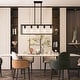 preview thumbnail 5 of 8, 5-Light Industrial Ceiling Chandelier Light Kitchen Island Pendant - 31.5” W x 30.12” H