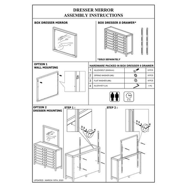 42 Inch Cas Sengon Tekik Wood Dresser Mirror, Rough Hewn, Brown Bed Bath & Beyond 35756506