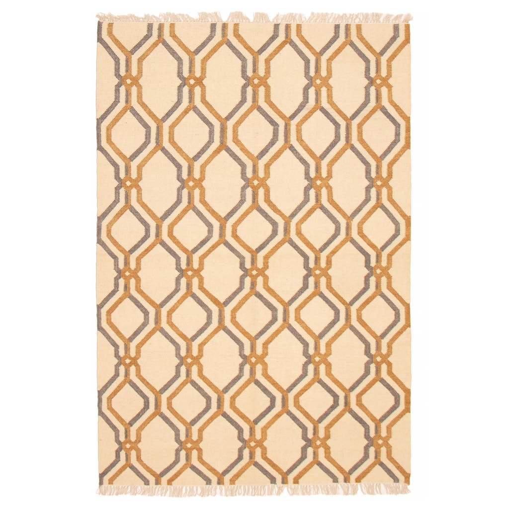 Ankara FW Cream Kilim 5'3" x 7'11" - 5'3 x 7'11