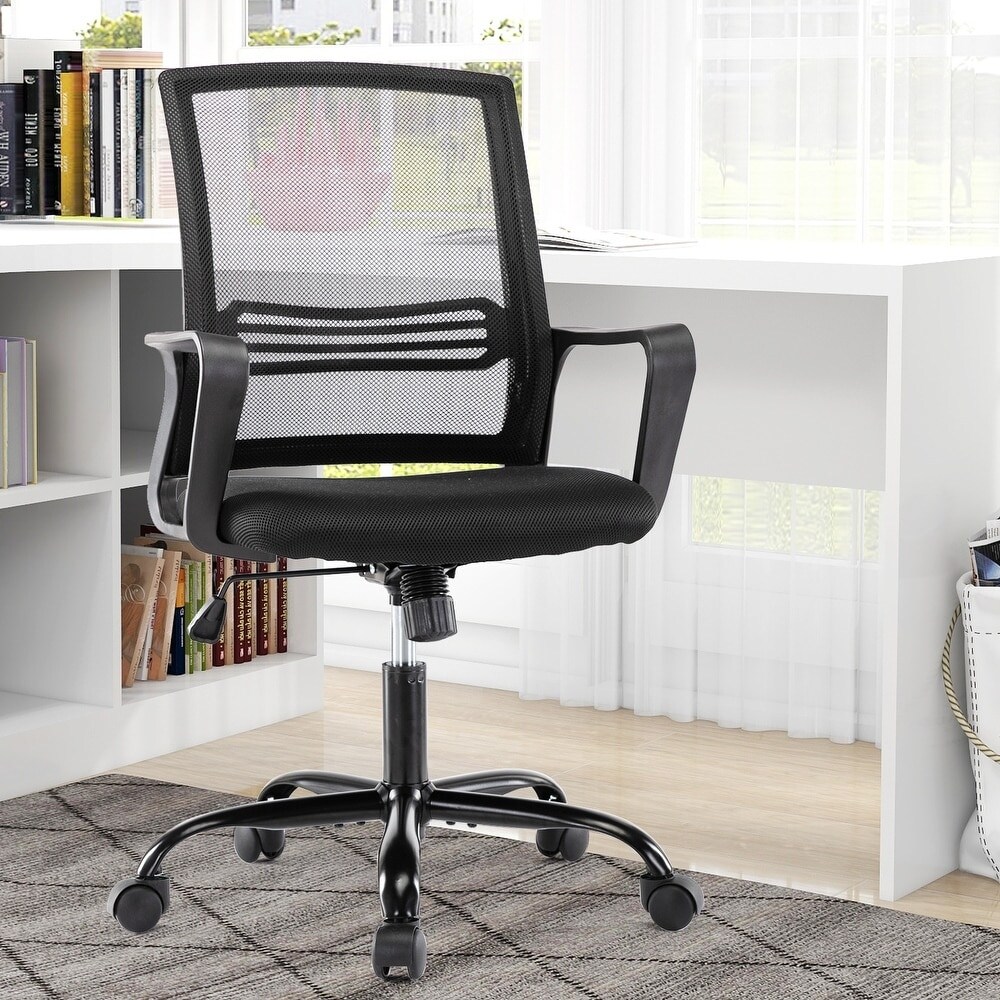Ergonomic Mesh Desk Chair Adjustable Swivel Design for Home Office Computer 
