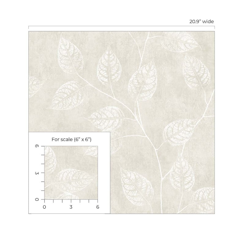 Seabrook Designs Branch Trail Silhouette Nonwoven Unpasted Wallpaper